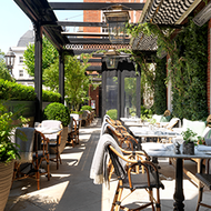 Dalloway Terrace in the sunshine