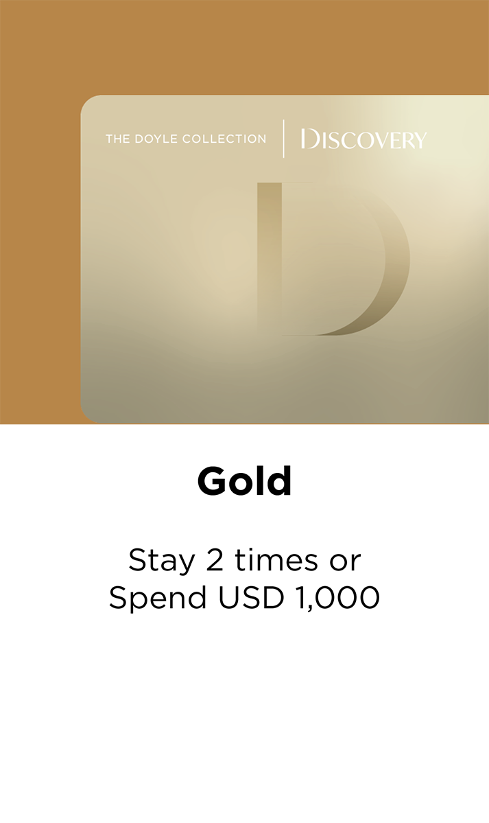 Gold membership - Stay 2 times or spend USD 1,000