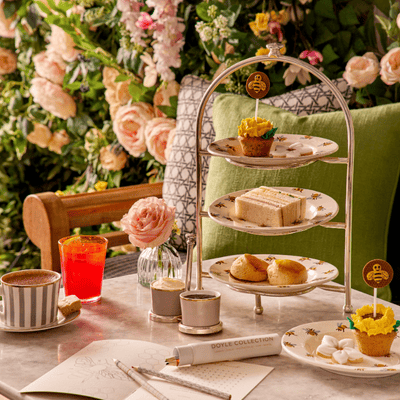 Indulgent Afternoon Tea at The Bloomsbury Hotel, with a variety of delicious bites
