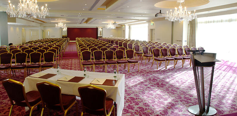 Ballroom set up theater style