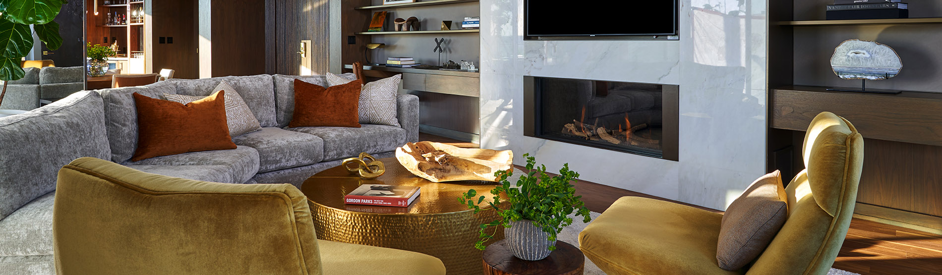 Large suite living room