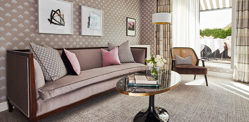 Living area in Terrace Suite